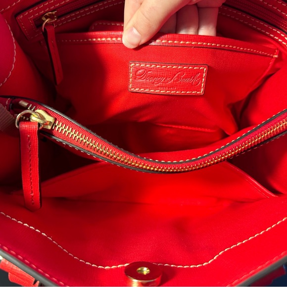 Dooney & Bourke Red Textured Bag - Picture 10 of 11